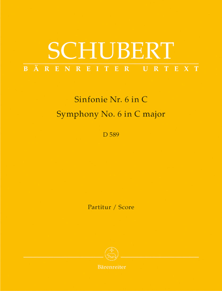 Symphony No 6 in C D589 for Full Orchestra Sheet Music