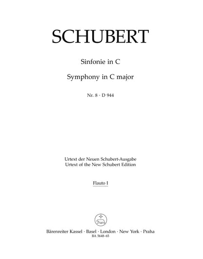 Symphony No 8 in C for Violin 1 Sheet Music