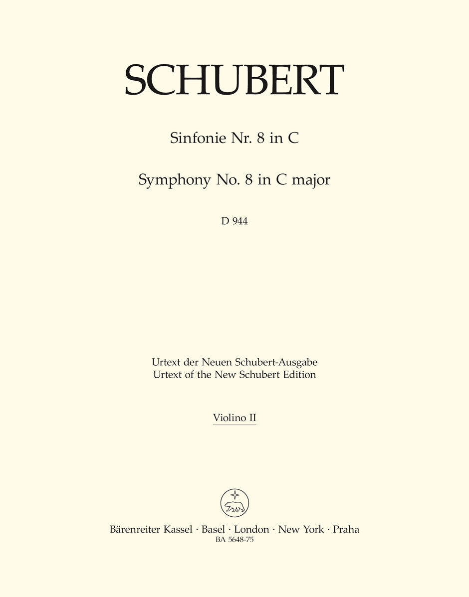 Symphony No 8 in C for Viola Sheet Music