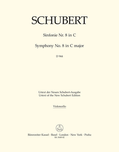 Symphony No 8 in C for Cello Sheet Music