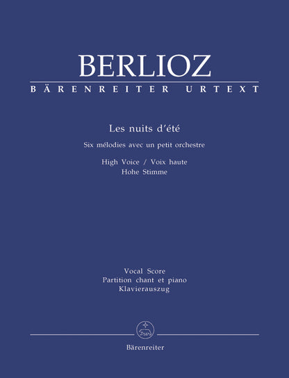 Les Nuits D'Été For Solo Voice And Orchestra Op. 7 Hol. 81B