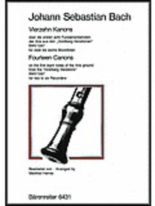 Canons 14 Goldberg Var Tre Des Ten Bass Book