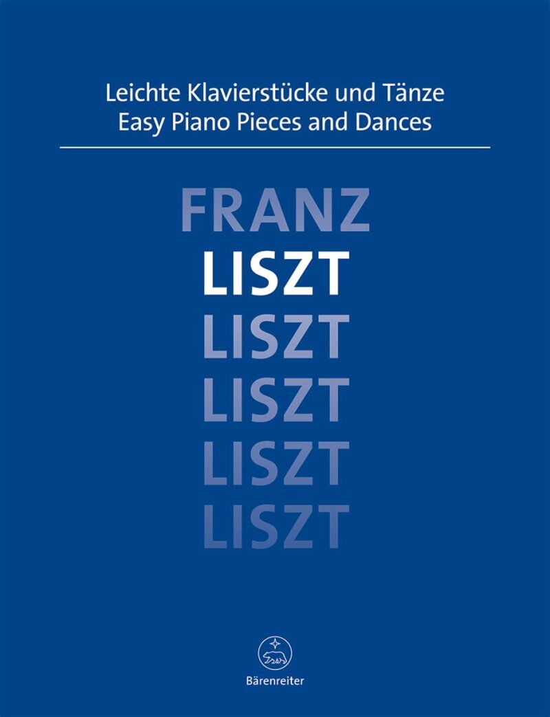 Liszt Easy Piano Pieces and Dances Urtext Edition by Barenreiter, 31 Pages