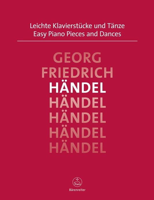 Handel - Easy Piano Pieces And Dances Urtext Urtext Edition Book