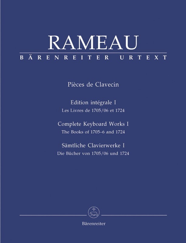 Rameau - Complete Keyboard Works Book 1 Urtext Edition Book