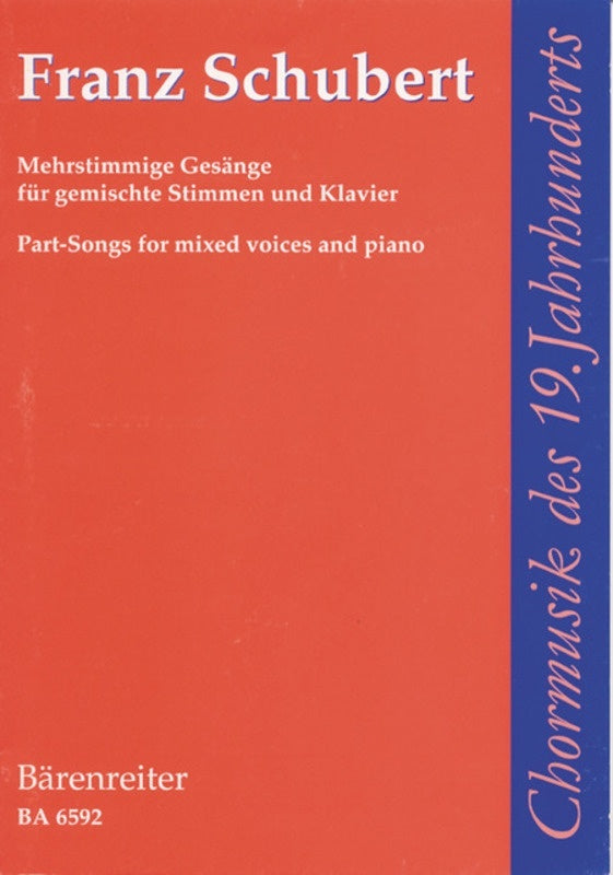 Part Songs For Mixed Voices And Piano Book