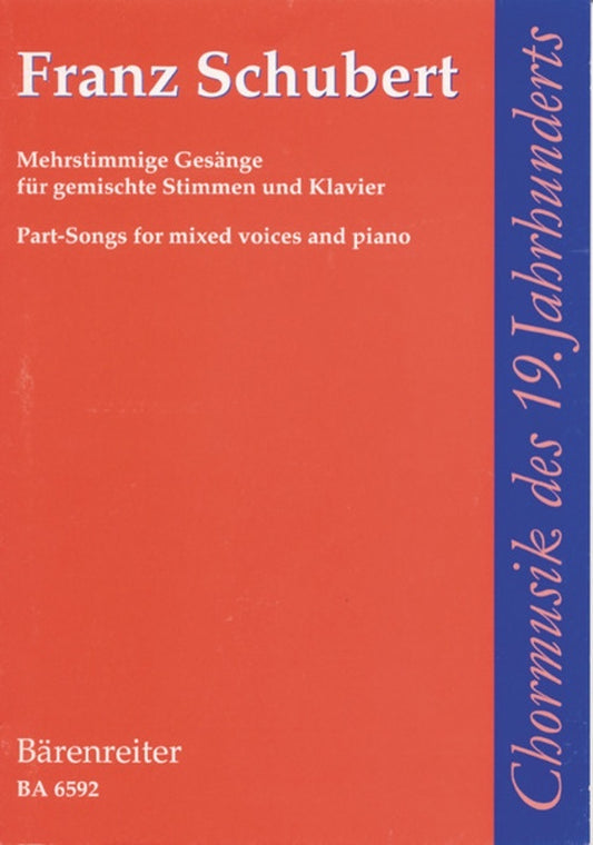 Part Songs For Mixed Voices And Piano Book