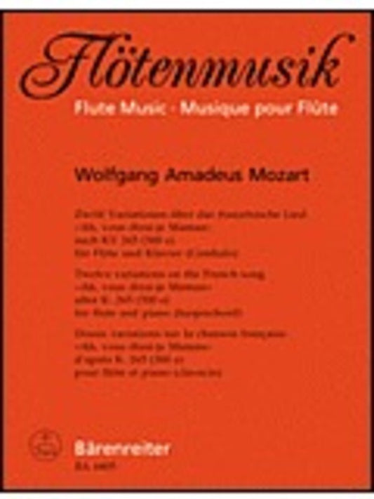 Variations On Ah Vous Dirai Junior Ensemble Maman Flute/Piano Book