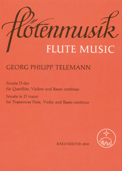 Sonata Für Querflöte, Violine Und Basso Continuo D-Dur Twv 42:D4