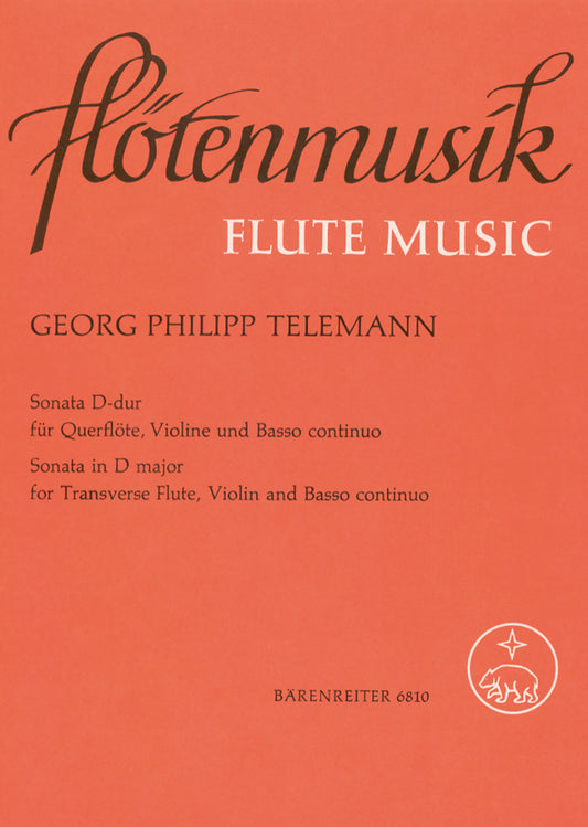 Sonata Für Querflöte, Violine Und Basso Continuo D-Dur Twv 42:D4