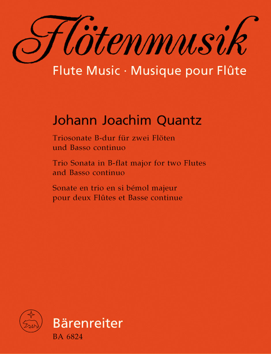 Trio Sonata For Two Flutes And Basso Continuo In B-Flat Major