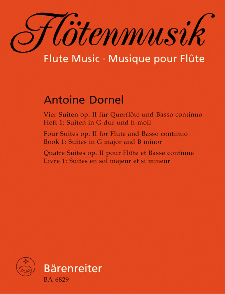 Four Suites For Flute And Basso Continuo Op. 2