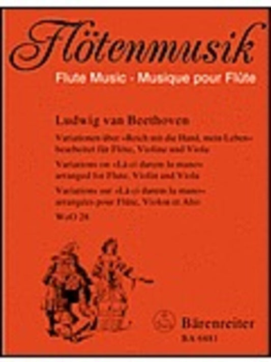 Variations On La Ci Darem La Mano Flute Violin Viola Book
