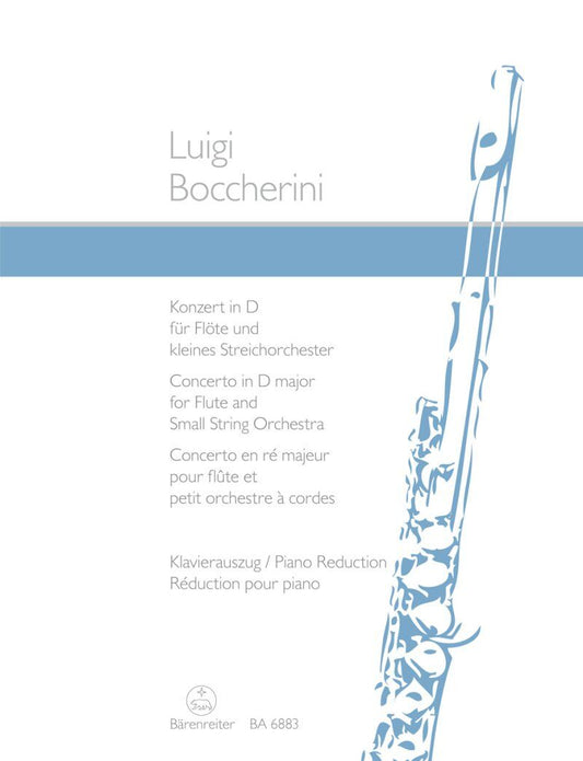 Boccherini Concerto in D Op. 27 for Flute and Piano - Barenreiter Edition