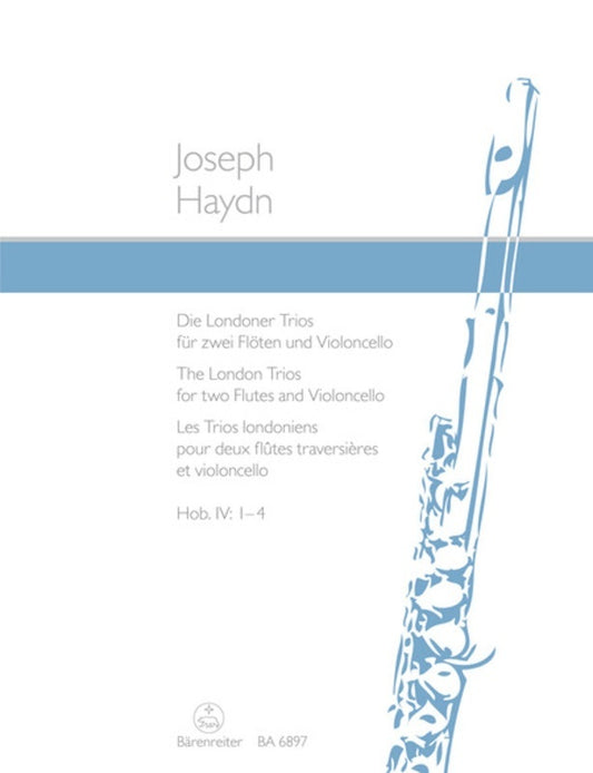 London Trios Hob 4 No 1-4 2Fl Vc Book