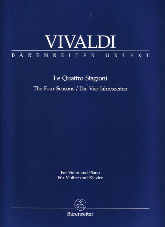 Four Seasons Complete Violin/Piano Urtext by Antonio Vivaldi, Barenreiter, 75 Pages