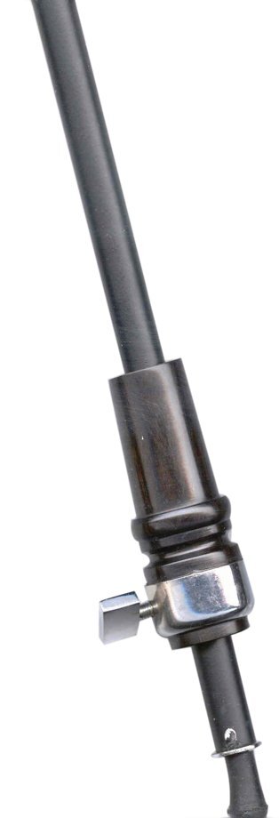 AMS BA740 Double Bass End Pin Black Metal Tube/Ebony Plug