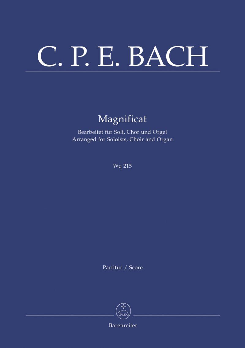 CPE Bach - Magnificat D Major WQ215 Vocal Score, 102 Pages, Choral, Barenreiter Publisher