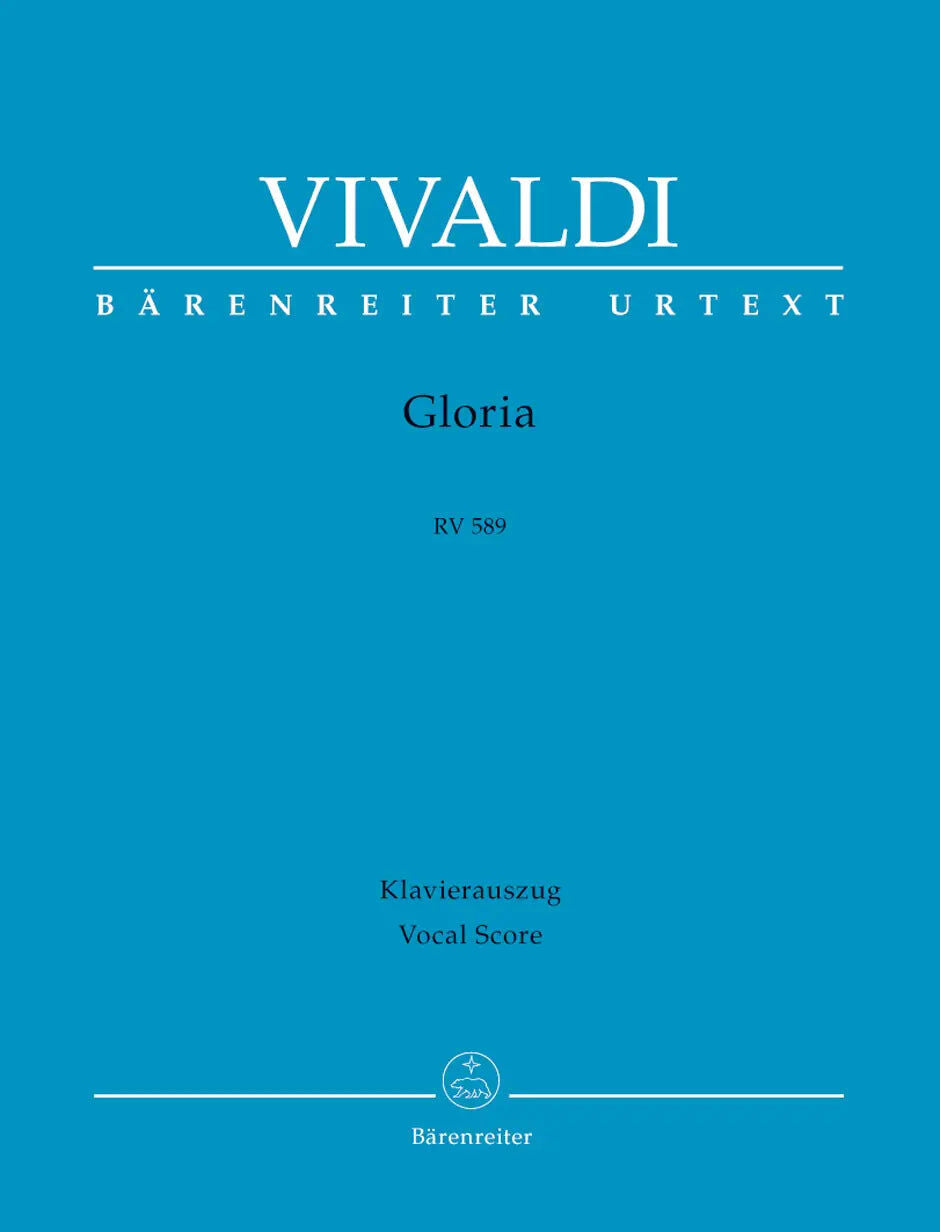 Gloria RV589 Vocal Score - Vivaldi Barenreiter BA7674-90