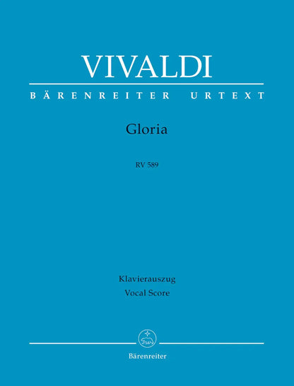 Gloria RV589 Vocal Score - Vivaldi Barenreiter BA7674-90