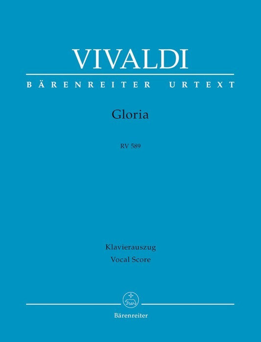 Gloria Rv 589 SATB Latin Urtext