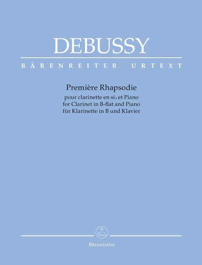 Première Rhapsodie For Clarinet In B-Flat And Piano