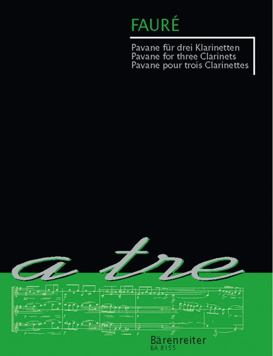 Pavane for Three Clarinets - Barenreiter Trio Sheet Music, 1 Page