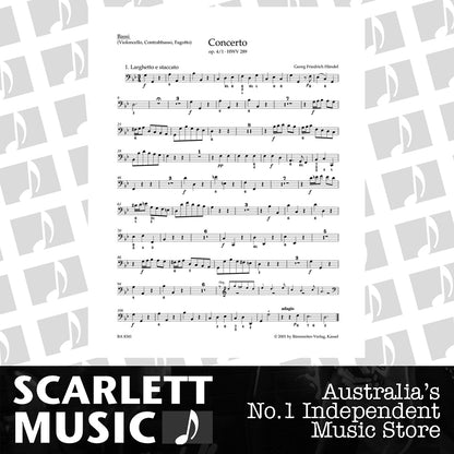 Concerto For Organ And Orchestra In G Minor Op. 4/1 Hwv 289 — view 2