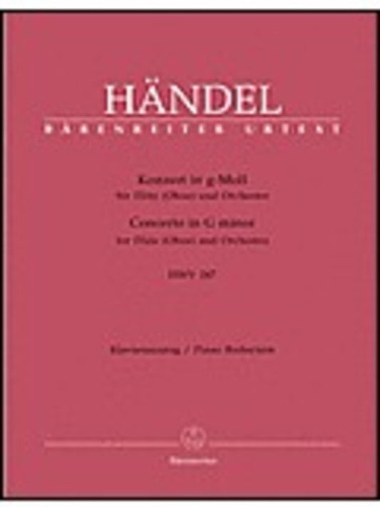Concerto G Min Hwv 287 Flute Or Oboe Piano Book
