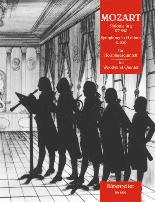 Symphony No 40 G Min K 550 Arr Woodwind Quintet Book