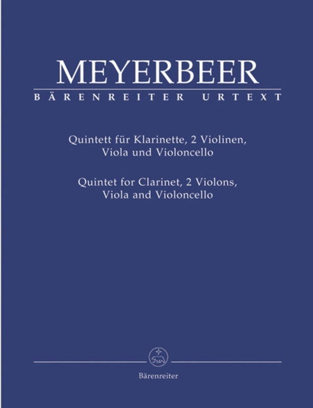 Quintet For Clarinet And String Quartet Score/Parts Book