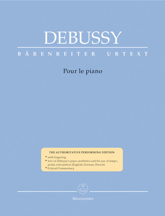 Debussy Pour Le Piano - Claude Debussy Sheet Music, Barenreiter BA8770