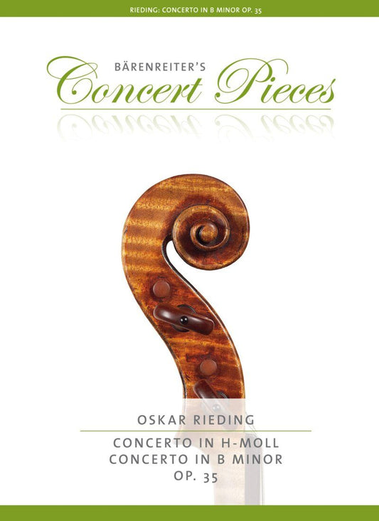 Rieding Concerto B Minor Op. 35 for Violin and Piano - Barenreiter Edition