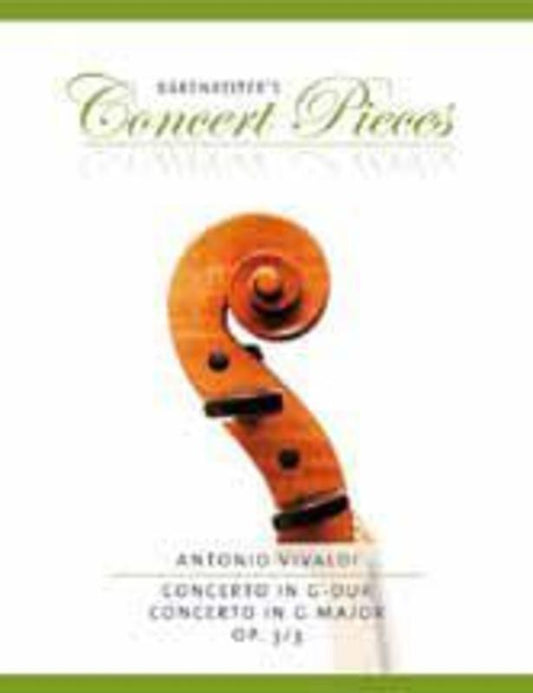 Vivaldi - Concerto G Op 3 No 3 Rv310 Violin/Piano (Softcover Book) Book