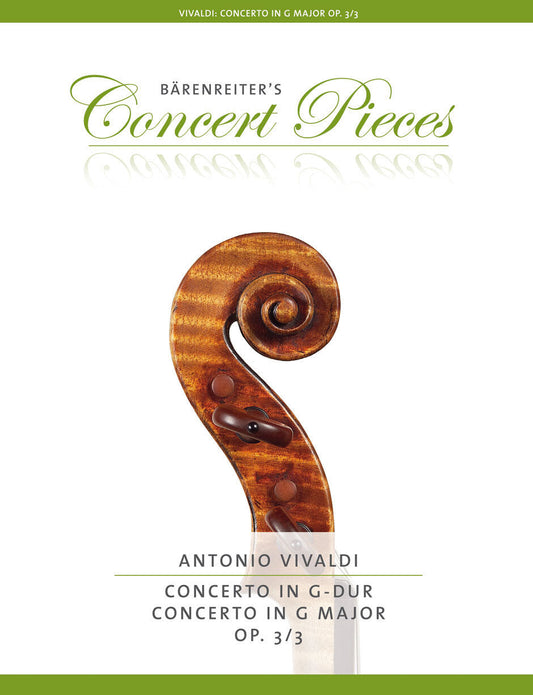 Vivaldi Concerto in G Major Op 3 No 3 Violin Sheet Music