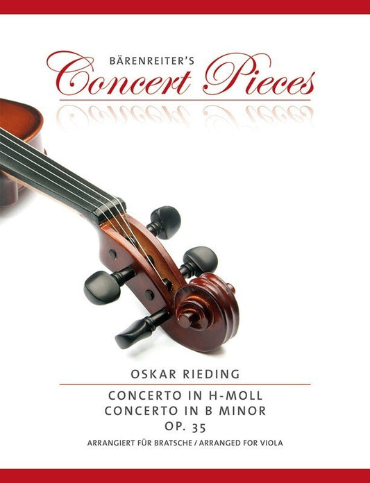 Reieding - Concerto B Min Op 35 Viola Piano (Softcover Book) Book