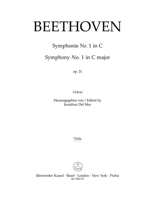 Symphony No 1 Viola Sheet Music