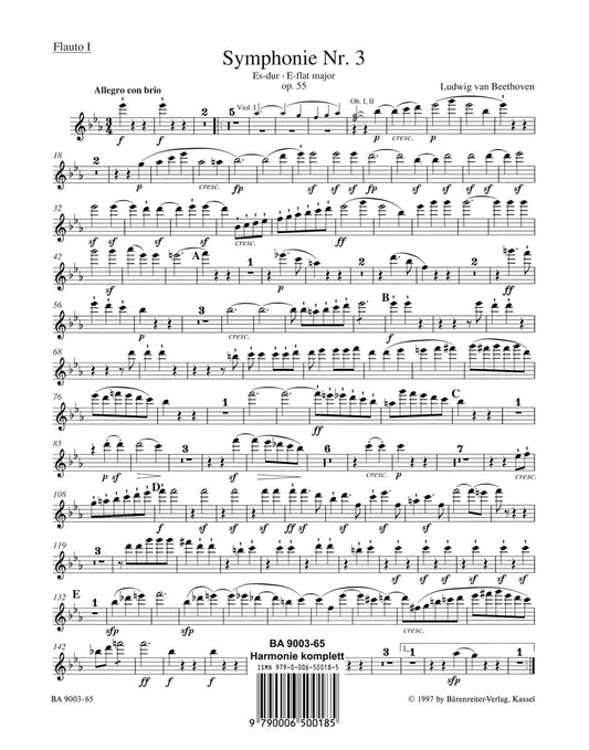 Symphony No 3 Wind Set - Full Orchestra Sheet Music