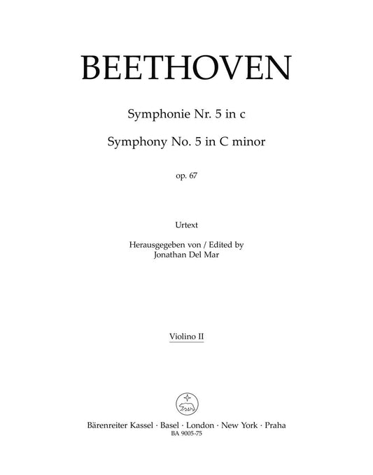Symphony No 5 in C Minor Viola Sheet Music