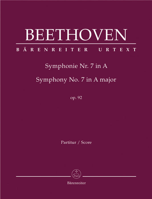 Symphony No 7 in A Op 92 Critical Commentary - Full Orchestra Sheet Music