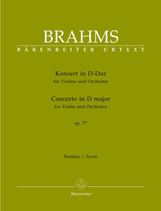 Violin Concerto Op 77 D Score Book