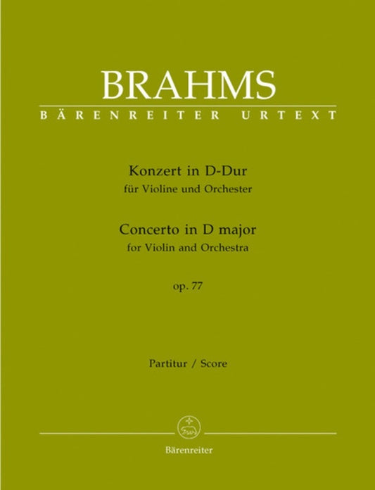 Violin Concerto Op 77 D Score Book