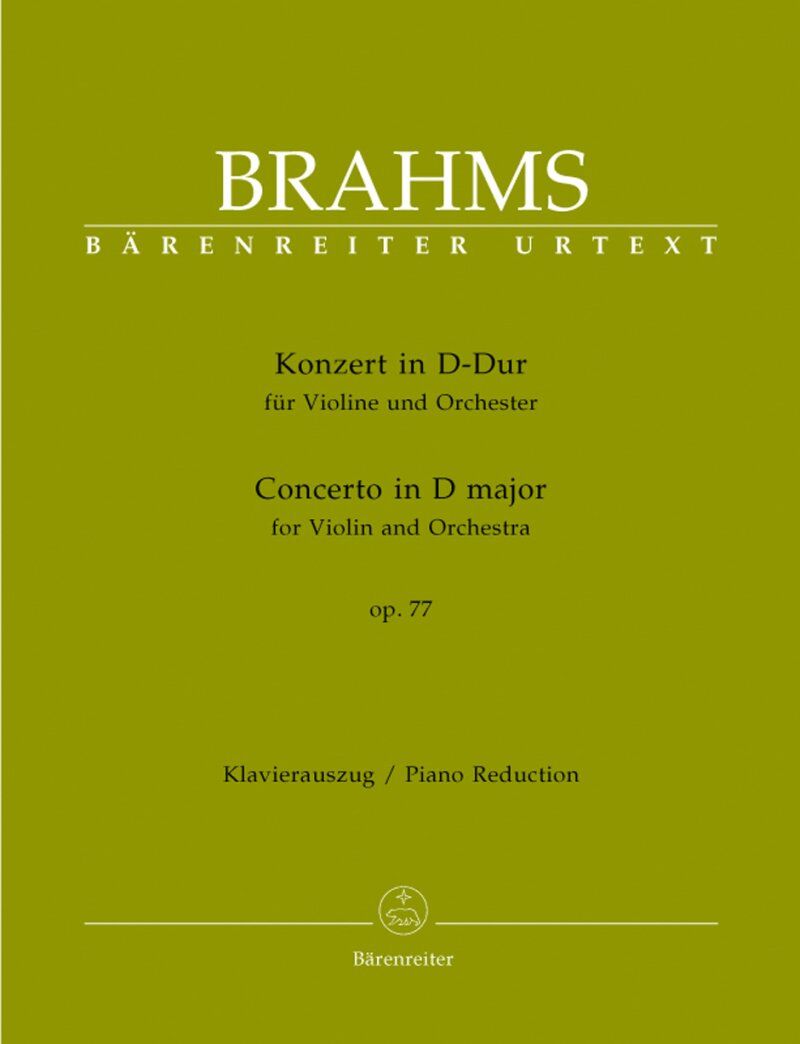 Brahms Violin Concerto D Major Op. 77 Full Score 101 Pages