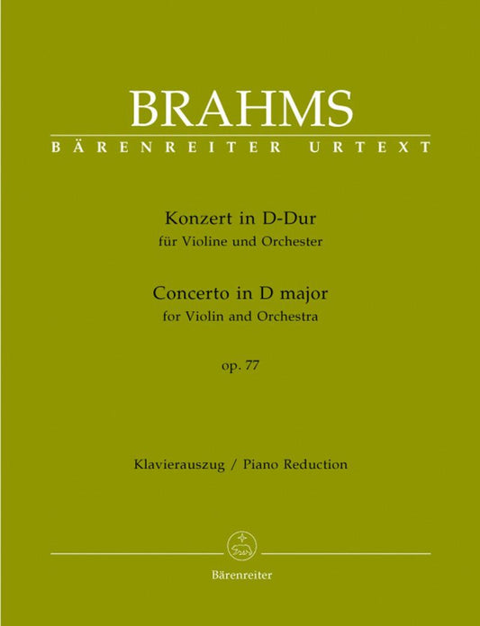 Brahms Violin Concerto D Major Op. 77 Full Score 101 Pages