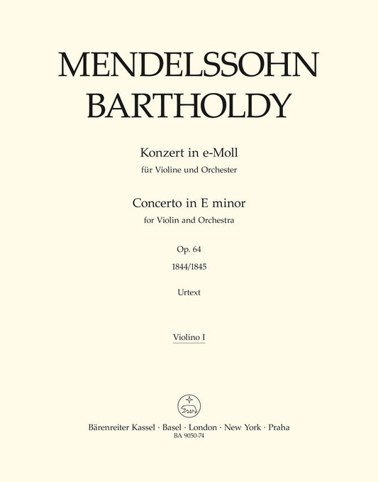 Concerto For Violin And Orchestra In E Minor Op. 64