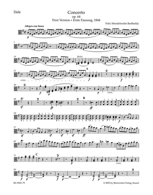 Concerto For Violin And Orchestra In E Minor Op. 64