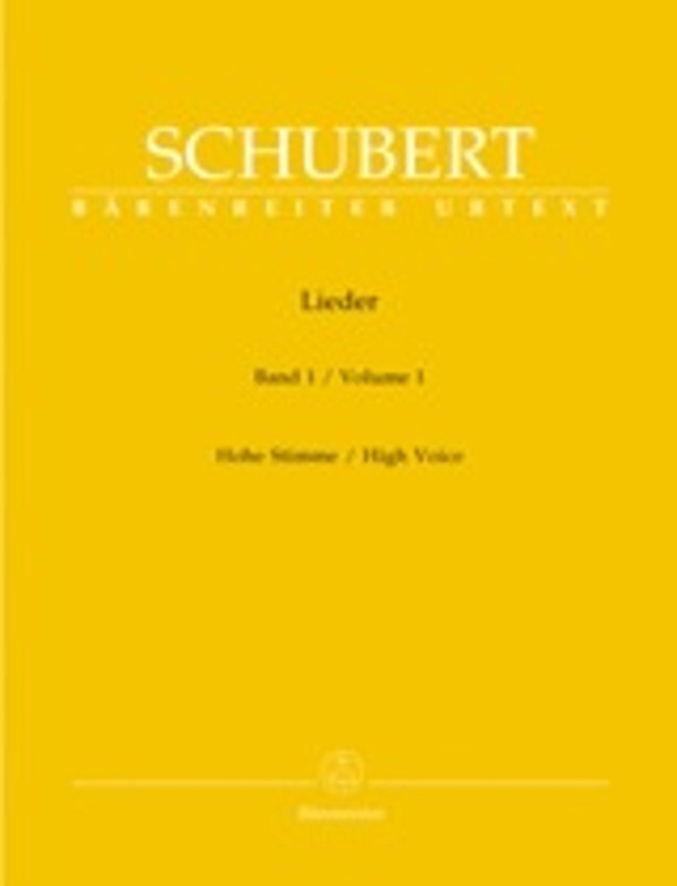 Schubert - Lieder Vol 1 High Voice Urtext Edition Book