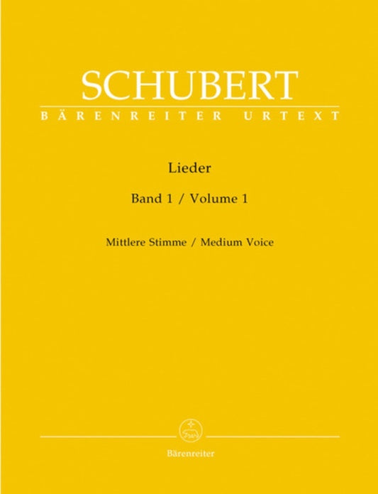 Lieder Vol 1 Medium Voice Book