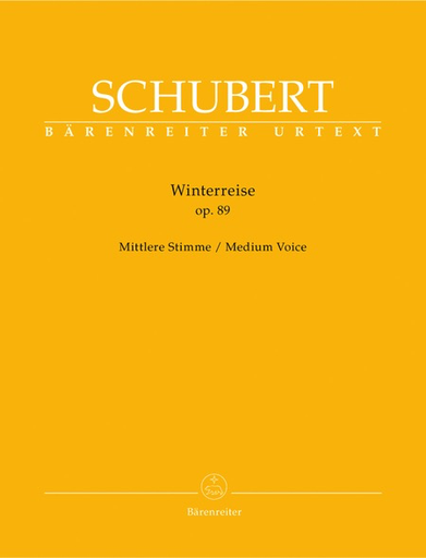 Winterreise Op 89 D 911 Vocal Sheet Music for Medium Voice