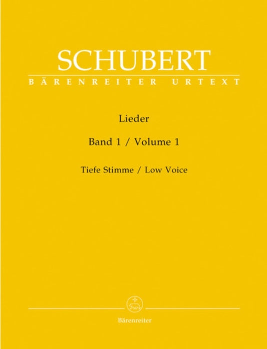 Lieder Vol 1 Low Voice Book